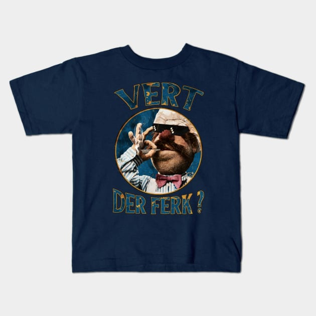 vert der ferk Retro Kids T-Shirt by sepatubau77